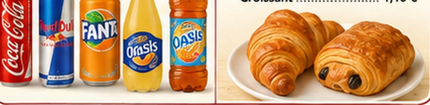 Boissons et viennoiseries